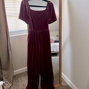 Old Navy Velvet Pink/Purple Jumpsuit